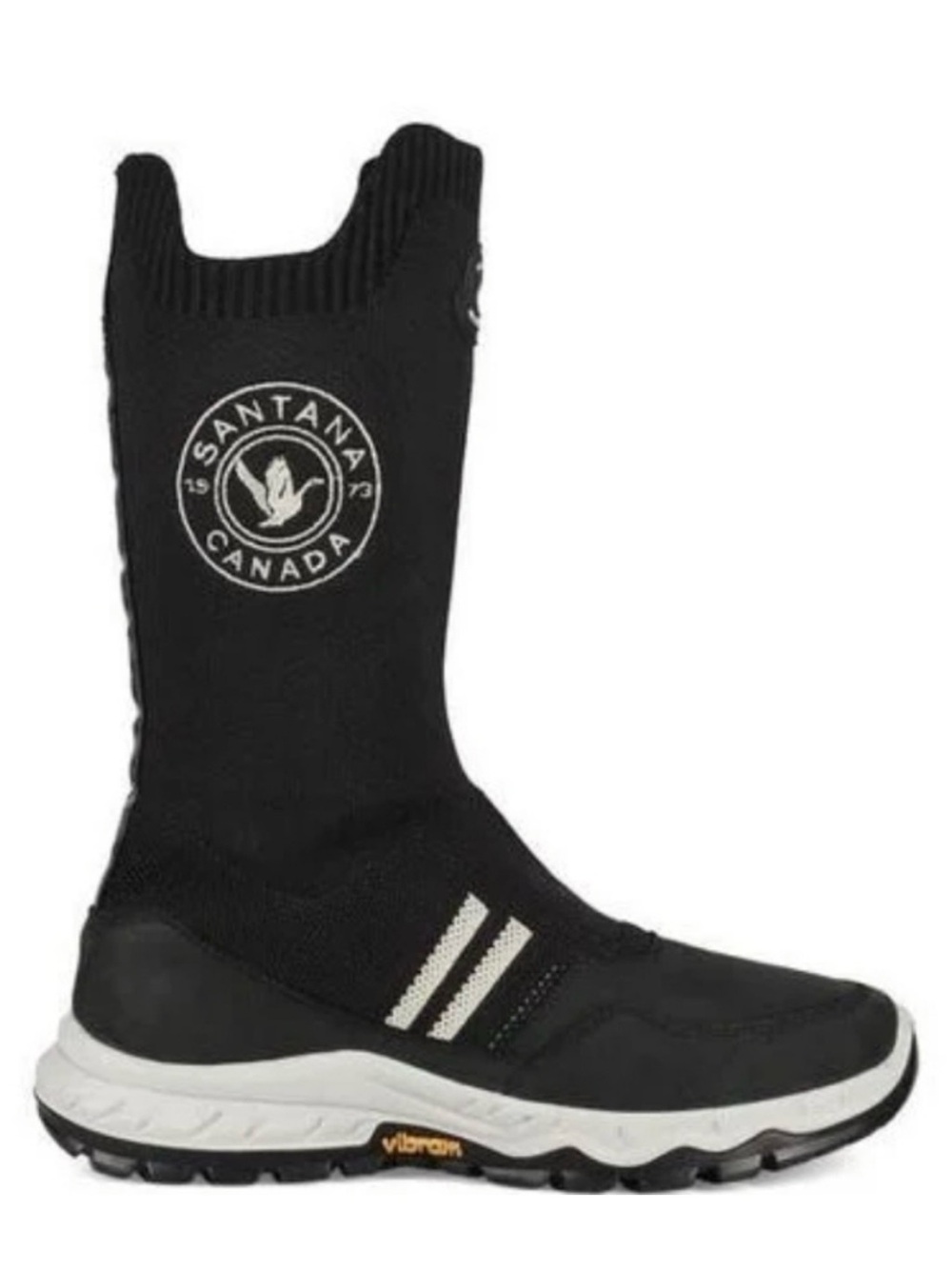Santana Canada Terri Lea Water Resistant Mid-Calf Sock Sneaker Boot Black NEW